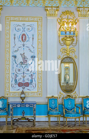 Arabesque-Halle der Katharinenpalast Puschkin St. Petersburg Russland Stockfoto