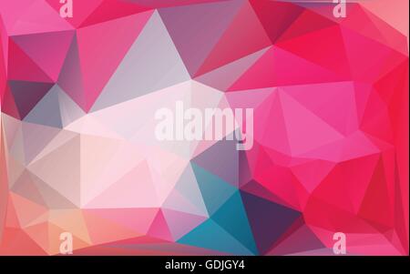 Rosa abstrakte Low-Poly-Vektor-Hintergrund Stock Vektor