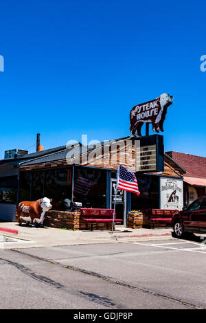 Straßenszenen von Williams, Arizona der historischen Route 66 Innenstadt Stockfoto