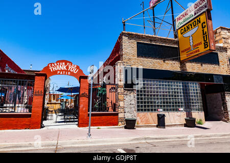 Straßenszenen von Williams, Arizona der historischen Route 66 Innenstadt Stockfoto