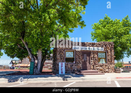 Straßenszenen von Williams, Arizona der historischen Route 66 Innenstadt Stockfoto