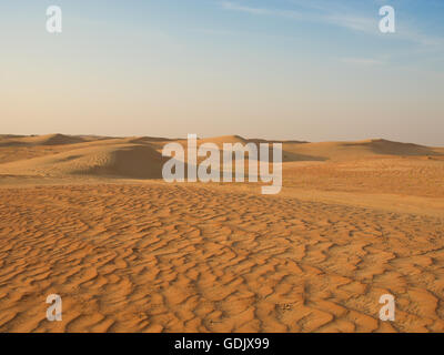 Wüste Dünen, Margham. Dubai, Vereinigte Arabische Emirate Stockfoto