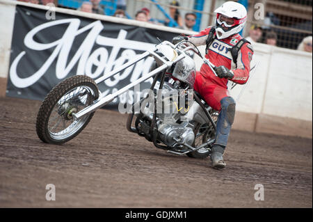 Kings Lynn, Norfolk, Großbritannien. 16.07.2016 fünften jährlichen Dirt Quake Festival mit Guy Martin (im Bild) und Carl Fogarty Stockfoto