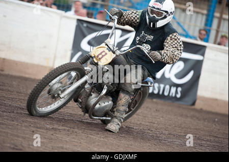 Kings Lynn, Norfolk, Großbritannien. 16.07.2016 fünften jährlichen Dirt Quake Festival mit Guy Martin und "Nebel" Carl Fogarty Stockfoto