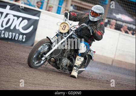 Kings Lynn, Norfolk, Großbritannien. 16.07.2016 fünften jährlichen Dirt Quake Festival mit Guy Martin und "Nebel" Carl Fogarty Stockfoto
