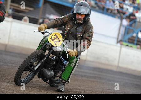 Kings Lynn, Norfolk, Großbritannien. 16.07.2016 fünften jährlichen Dirt Quake Festival mit Guy Martin und "Nebel" Carl Fogarty Stockfoto