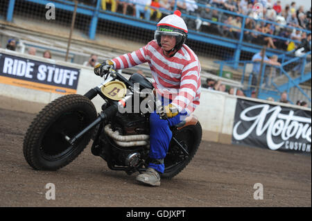 Kings Lynn, Norfolk, Großbritannien. 16.07.2016 fünften jährlichen Dirt Quake Festival mit Guy Martin und "Nebel" Carl Fogarty Stockfoto