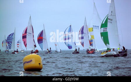 AJAX-NEWS-FOTOS. 1979. SCHEVENINGEN, HOLLAND. -EINE HALBE TONNE CUP WELTMEISTERSCHAFT - FLOTTE RUNDEN WETTER MARK.  FOTO: JONATHAN EASTLAND/AJAX REF: 31806/1/10 Stockfoto