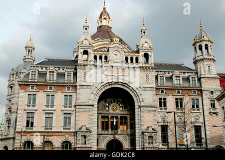 Central Railway Station - Antwerpen - Belgien Stockfoto