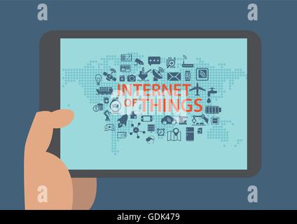 Internet der Dinge-Vektor-Infografik Stock Vektor