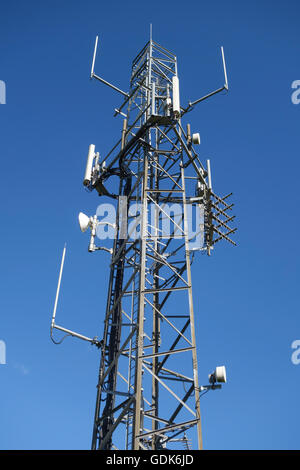 Herefordshire, England. Ein Handy-Mast auf dem Lande Stockfoto