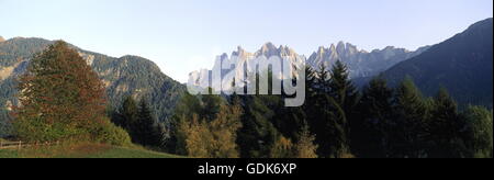 Geographie / Reisen, Italien, Südtirol, Landschaften, Berge, Geisslerspitze, auch, Dolomiten, Stockfoto