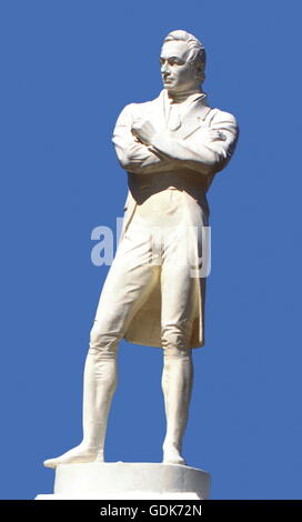 Geographie / Reisen, Singapur, Denkmäler, Statue von Sir Thomas Stamford Bingley Raffles, Gründer von Singapur (1819), Stockfoto