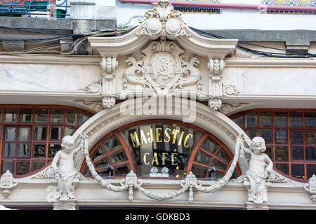 Café Majestic, Jugendstil-Café, Taverne, Restaurants, Restaurant, Porto, Bezirk von Porto, Portugal, Europa, Reisen, Stockfoto