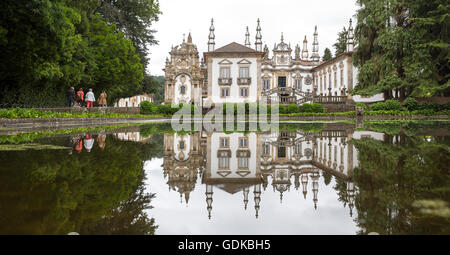 Casa de Mateus, Palast Mit Großen Gärten, Arroios, Distrikt Vila Real, Portugal, Europa, Stockfoto