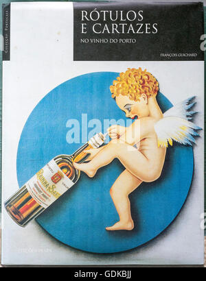 Wein-Poster, Weinprobe mit dem Weingut Besitzer Jose, Casa de Sezim, Camporeal Weinberg in Minho, der Garten von Portugal, Stockfoto