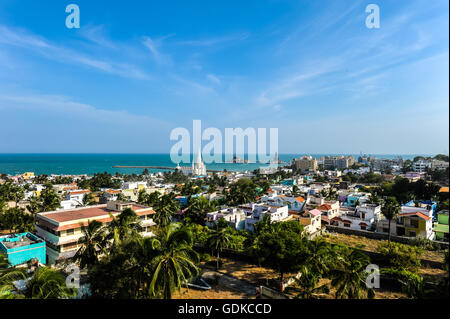 Pilgerstadt Kanyakumari, Tamil Nadu, Südindien, Indien Stockfoto