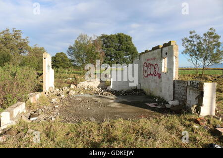 alte Gebäude Ruinen Graffiti abstrakte erosion Stockfoto