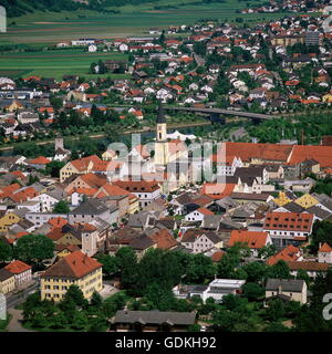 Geographie / Reisen, Deutschland, Bayern, Kelheim, Stadtansicht mit Altmühltal, Stockfoto