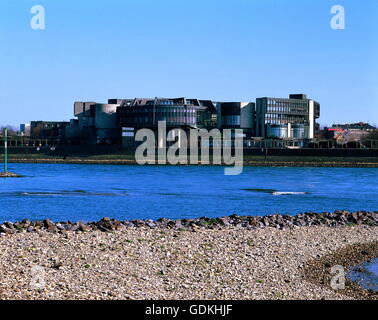 Geographie / Reisen, Deutschland, Nordrhein-Westfalen, Düsseldorf, Landtag mit Rheinufer, Stockfoto