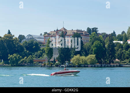 Barockschloss, Insel Mainau, Bodensee, Baden-Württemberg, Deutschland Stockfoto