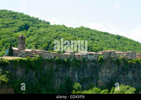 Castellfollit De La Roca - Spanien Stockfoto