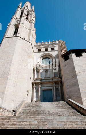 Basilika von Sant Feliu - Girona - Spanien Stockfoto