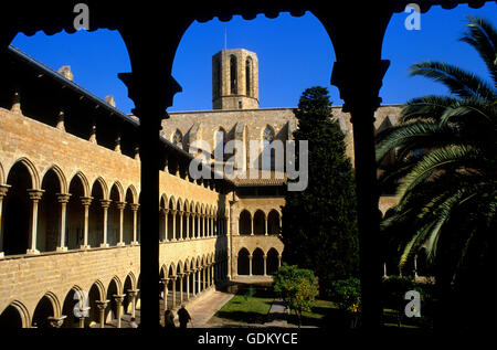 Kloster des Pedralbes.Gothic Stils. 14. Jahrhundert, Barcelona, Spanien Stockfoto