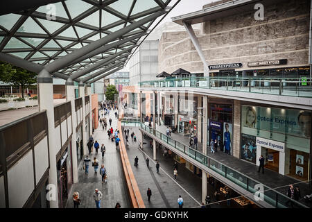 Liverpool ein Shopping Centre Liverpool ONE ist ein Einkaufs-, Wohn- und Freizeit-Komplex in Liverpool, England. Das Projekt Stockfoto