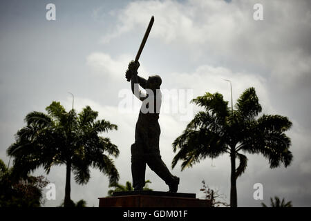 Die kleinen Antillen Barbados Pfarrkirche Sankt Michael Westindien Hauptstadt Bridgetown Barbados Kensington Oval ist ein Stadion Bridgeto Stockfoto