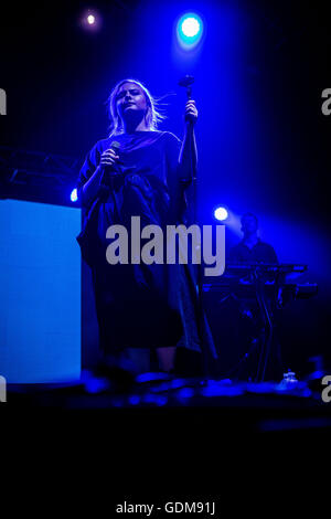 Monza, Italien 9. Juli 2016 Låpsley führen Sie live bei I-Tage Festival 2016 © Roberto Finizio / Alamy Live News Stockfoto