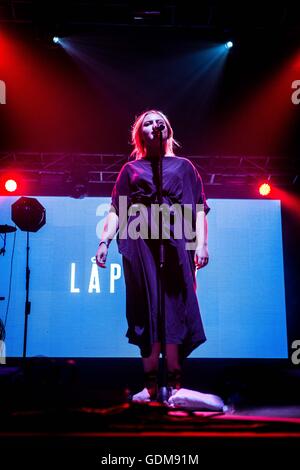 Monza, Italien 9. Juli 2016 Låpsley führen Sie live bei I-Tage Festival 2016 © Roberto Finizio / Alamy Live News Stockfoto