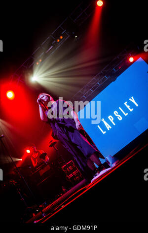 Monza, Italien 9. Juli 2016 Låpsley führen Sie live bei I-Tage Festival 2016 © Roberto Finizio / Alamy Live News Stockfoto