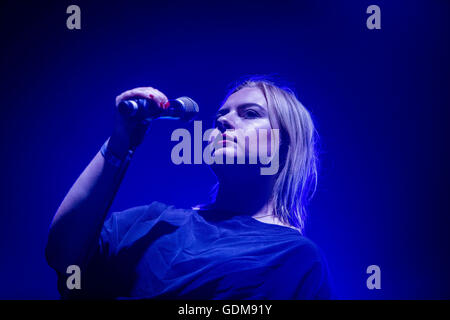 Monza, Italien 9. Juli 2016 Låpsley führen Sie live bei I-Tage Festival 2016 © Roberto Finizio / Alamy Live News Stockfoto