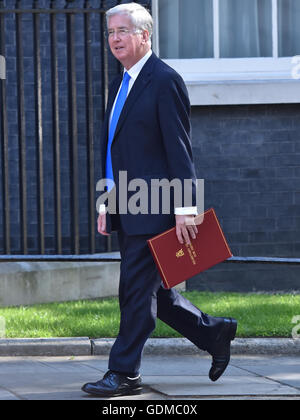 London, UK. 19. Juli 2016. Verteidigungsminister, kommt Michael Fallon für PM Theresa Mays erste Kabinettssitzung. Bildnachweis: Nigel Pacquette/Alamy Live-Nachrichten Stockfoto