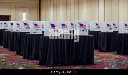 Las Vegas, Nevada - Abstimmung Ständen für die Delegierten der Teamsters Union Convention, die union Büros Kandidaten nominiert. Stockfoto