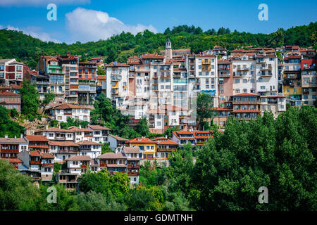 Ansicht von Veliko Tarnovo, eine Stadt im Norden Zentralbulgarien Stockfoto