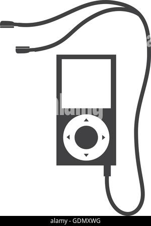 MP4 Musik-Player-Symbol, Vektor-Illustration-Symbol, Stock Vektor