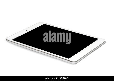 Digitalen Tablet-Computer auf weißem Hintergrund, isoliert Stockfoto