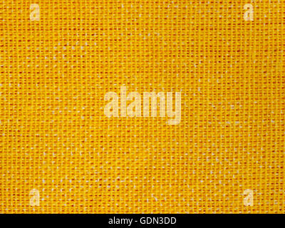 Natürliche gelbe Stoff weben als Hintergrundtextur Stockfoto