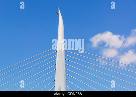 Detail der Brücke über das Goldene Horn Bucht, Istanbul Stockfoto