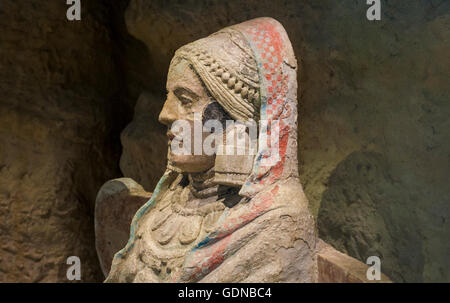 Lady von Baza, eines der wichtigsten iberischen Kunstwerk. Skulptur, die dienten als Grabbeigaben urn Stockfoto