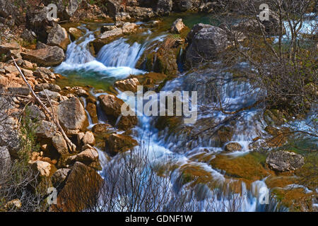 Cerrada del Utrero, Fluss Guadalquivir Kurs, Sierra de Cazorla, Segura und Las Villas Naturpark, Provinz Jaen, Andalusien, S Stockfoto