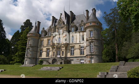 Château De La Roche, Bagnoles de Lorne Normandie Frankreich Europa Stockfoto