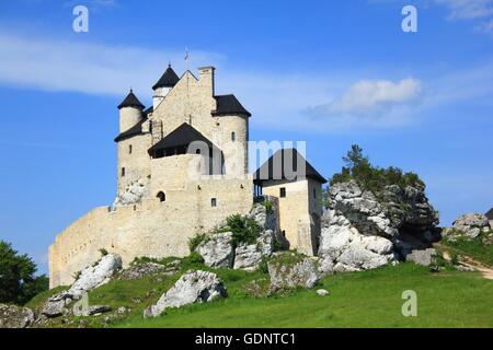 Die königliche Burg Bobolice Stockfoto