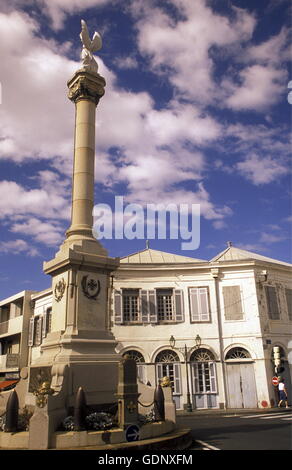 die Stadt von St Denis auf der Insel La Réunion im Indischen Ozean in Afrika. Stockfoto