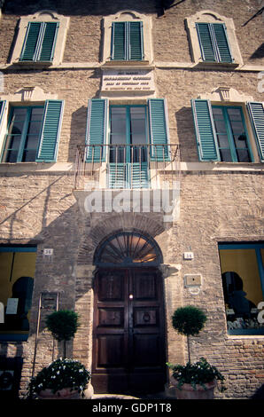 Italien, Marken, Pesaro, Rossini Geburtshaus in Via Rossini Stockfoto