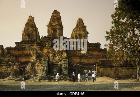 der Pre Rup-Tempel in Angkor in der Stadt Siem Riep in Kambodscha in Südostasien. Stockfoto