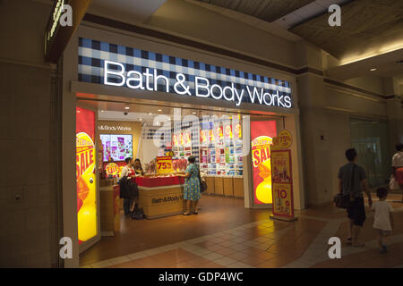 Bad & Body Works-Shop im The Atlantic Mall in der Nähe von Barclay Center in Brooklyn, New York. Stockfoto