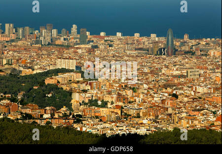 Barcelona: wie aus Collserola Park, Barcelona, Spanien Stockfoto